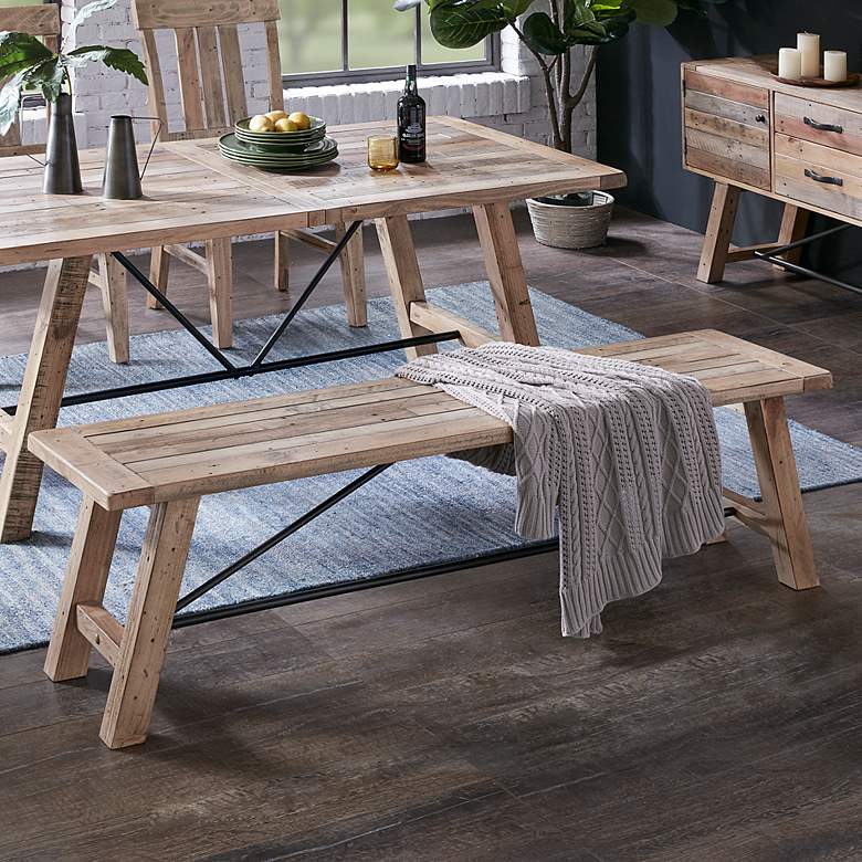 Image 1 INK+IVY Natural Sonoma Dining Bench