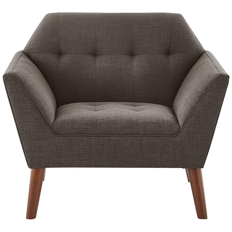 Image 4 INK + IVY Newport Charcoal Tufted Fabric Lounge Chair more views