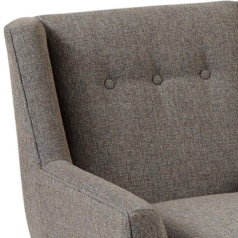 Image 3 INK + IVY Nina Grey Fabric Tufted Swivel Lounge Chair more views