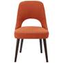 INK + IVY Nola Orange Fabric Dining Side Chairs Set of 2