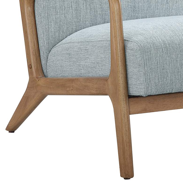 Image 4 INK + IVY Novak Light Blue Fabric Mid-Century Modern Lounge Chair more views
