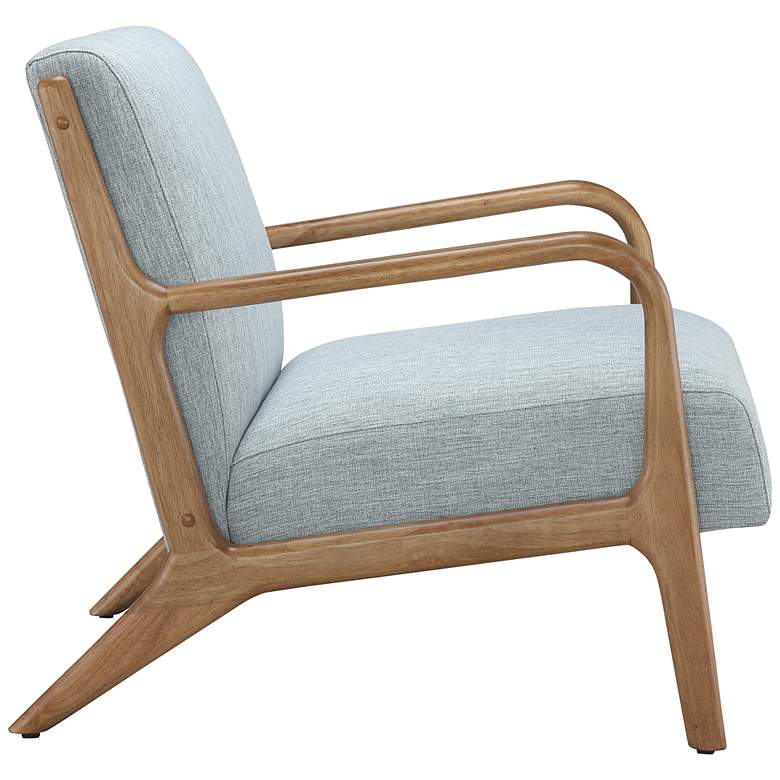 Image 6 INK + IVY Novak Light Blue Fabric Mid-Century Modern Lounge Chair more views