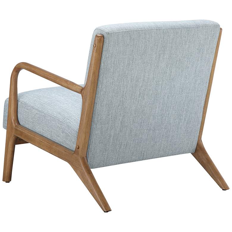Image 7 INK + IVY Novak Light Blue Fabric Mid-Century Modern Lounge Chair more views