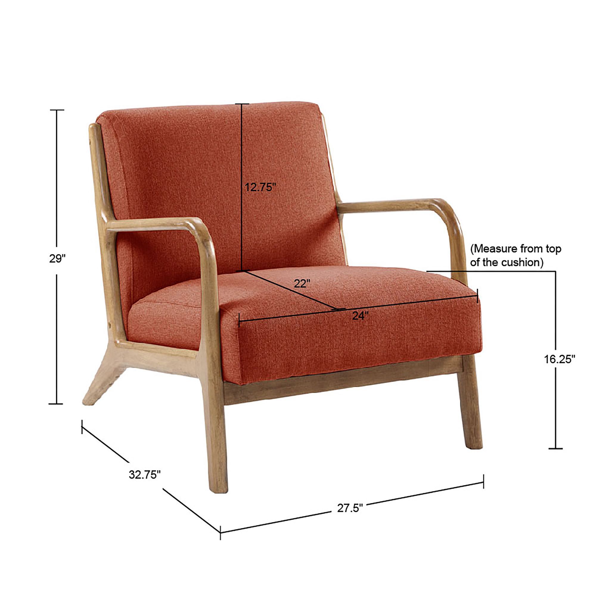 INK + IVY Novak Spice Fabric Lounge Chair