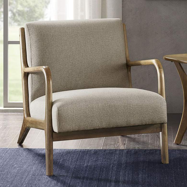 Image 1 INK + IVY Novak Taupe Fabric Modern Lounge Chair