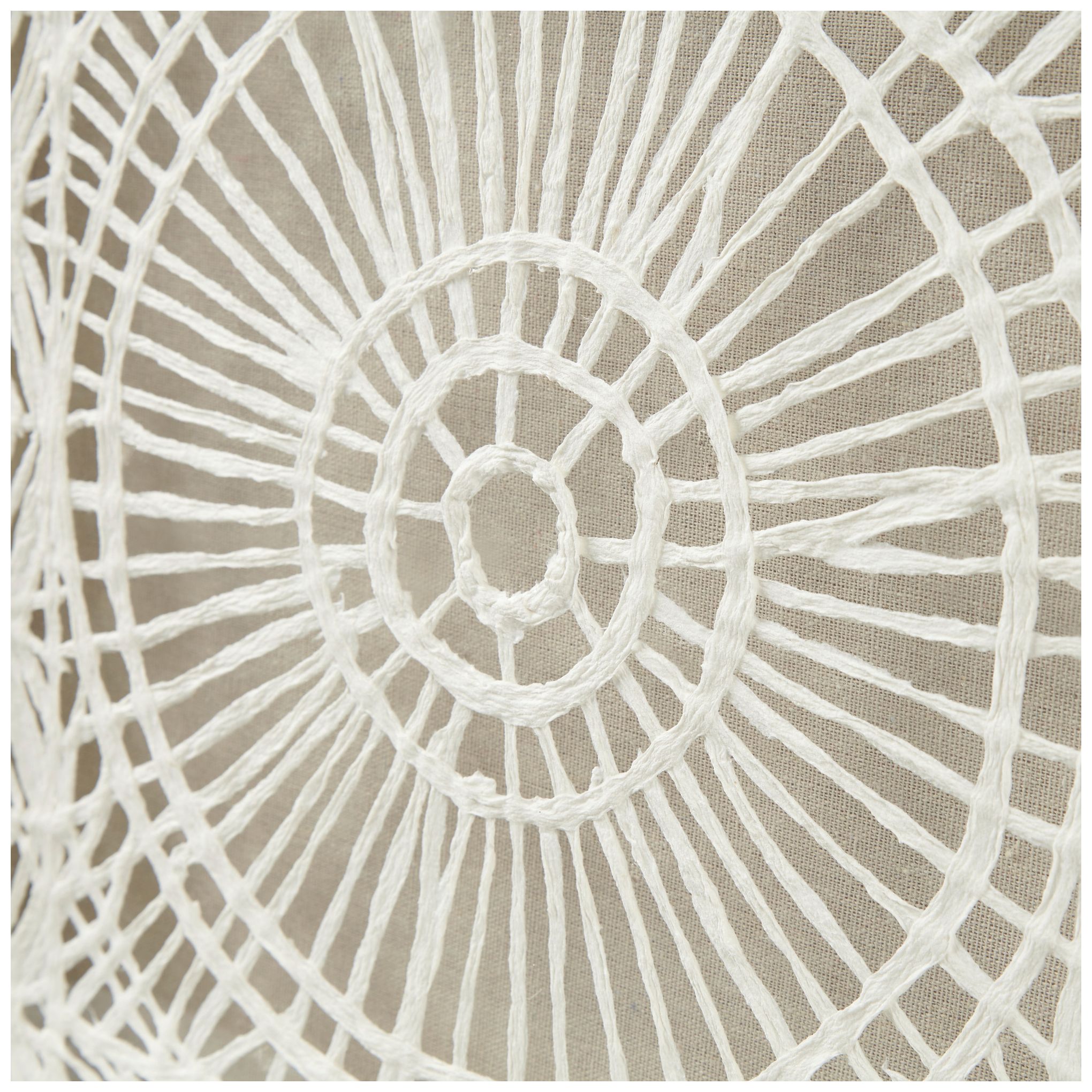 Image 6 INK+IVY Off-White Henna Framed Medallion Rice Paper Shadow Box Wall Decor more views