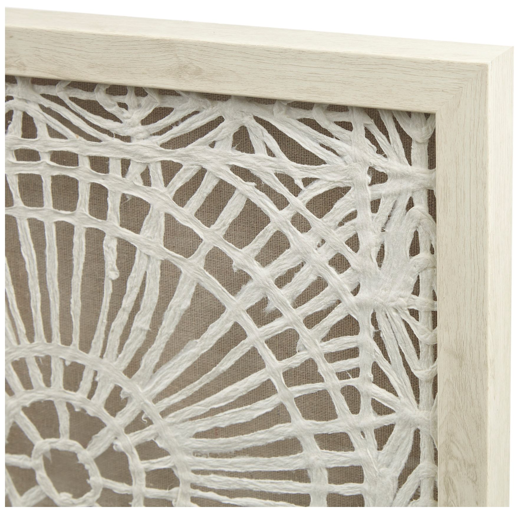 Image 7 INK+IVY Off-White Henna Framed Medallion Rice Paper Shadow Box Wall Decor more views