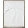INK+IVY Off-White Paths Collide Framed Carved Resin Dimensional Wall Decor