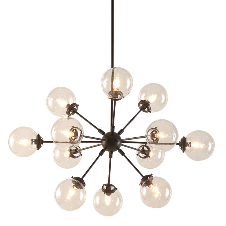 Image 2 INK + IVY Paige 39 1/2" Wide Antique Bronze 12-Light Chandelier