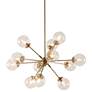 INK + IVY Paige 39 1/2" Wide Gold 12-Light Chandelier