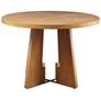 INK+IVY Pecan Kennedy 44" Round Dining Table