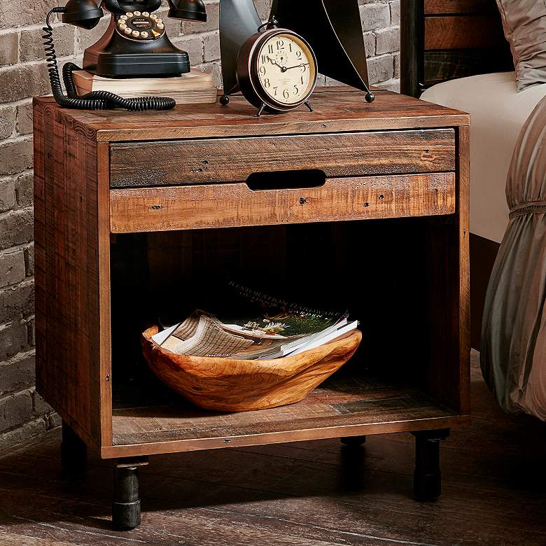Image 7 INK + IVY Renu 24" Wide Wood 1-Drawer Modern Nightstands Set of 2 more views