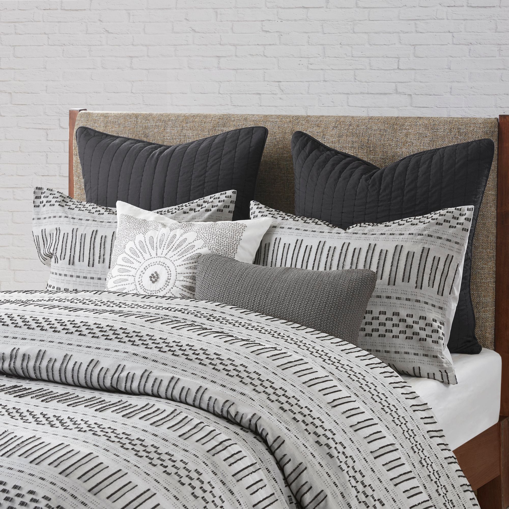INK + IVY Rhea Gray Full/Queen 3-Piece Comforter Mini Set
