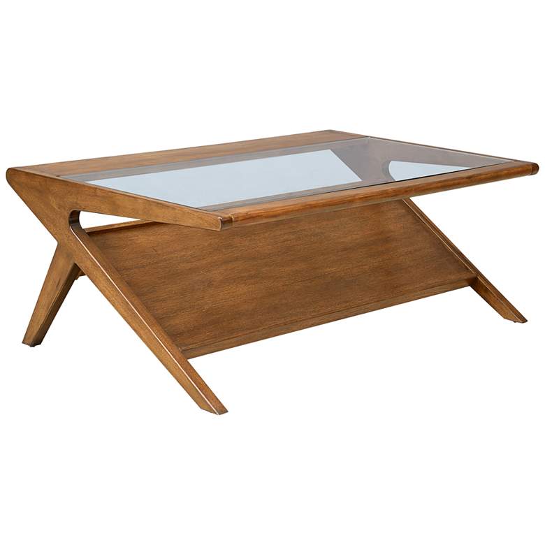 Image 2 INK+IVY Rocket 44 1/4 inch Wide Pecan Wood Coffee Table