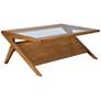 INK+IVY Rocket 44 1/4" Wide Pecan Wood Coffee Table