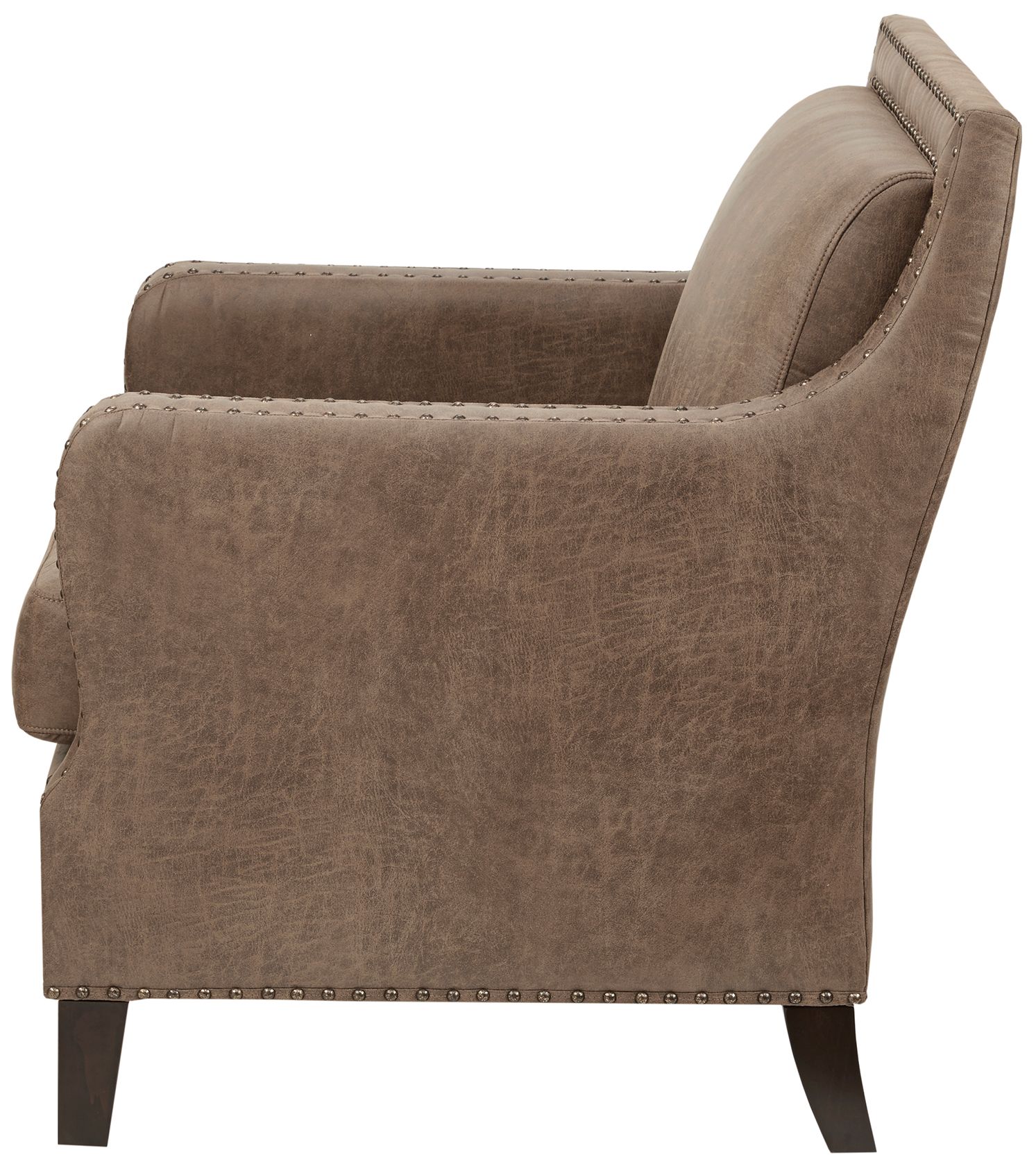 Thumbnail4 of INK+IVY Shasta 28" Wide Brown Fabric Nailhead Trim Accent Chair more views