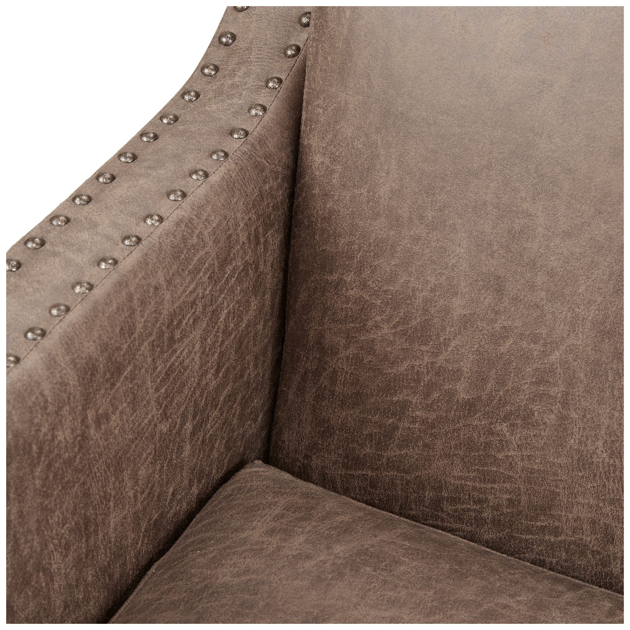 INK+IVY Shasta 28" Wide Brown Fabric Nailhead Trim Accent Chair