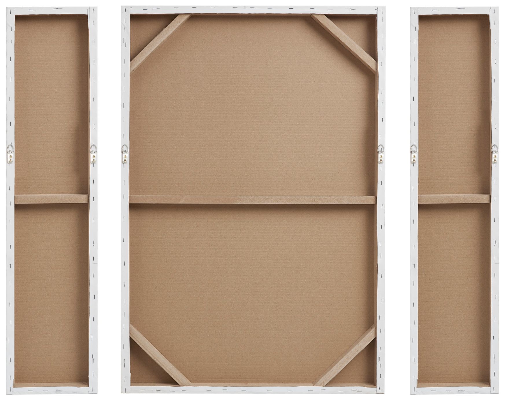 Image 3 INK+IVY Silver Silver Sand Abstract 3-piece Canvas Wall Art Set more views