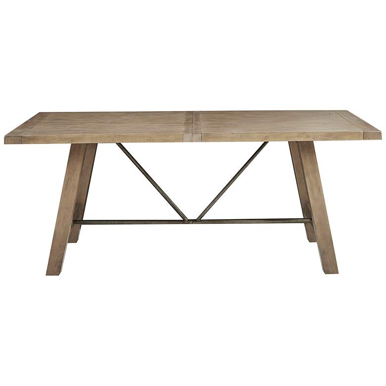 INK + IVY Sonoma 72&quot; Wide Reclaimed Gray Smooth Dining Table more views