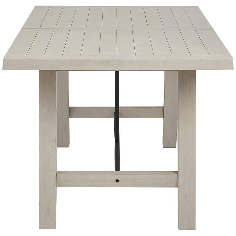 Image 6 INK + IVY Sonoma 72 inch Wide Reclaimed White Wash Dining Table more views