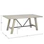 INK + IVY Sonoma 72" Wide Reclaimed White Wash Dining Table