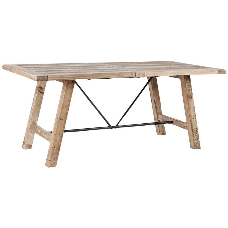 Image 2 INK + IVY Sonoma 72"W Weathered Natural Wood Dining Table
