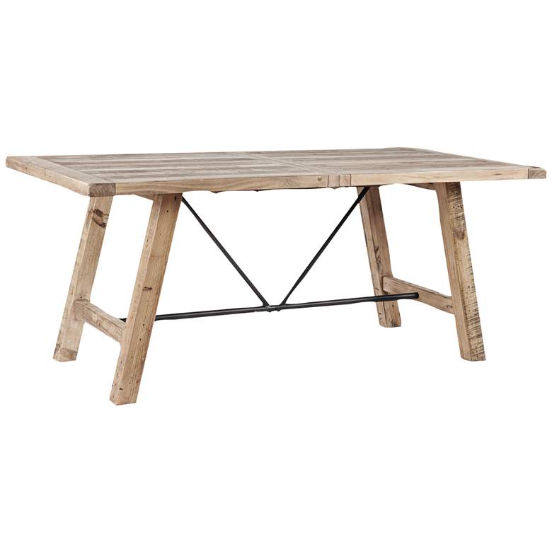 Image 2 INK + IVY Sonoma 72"W Weathered Natural Wood Dining Table