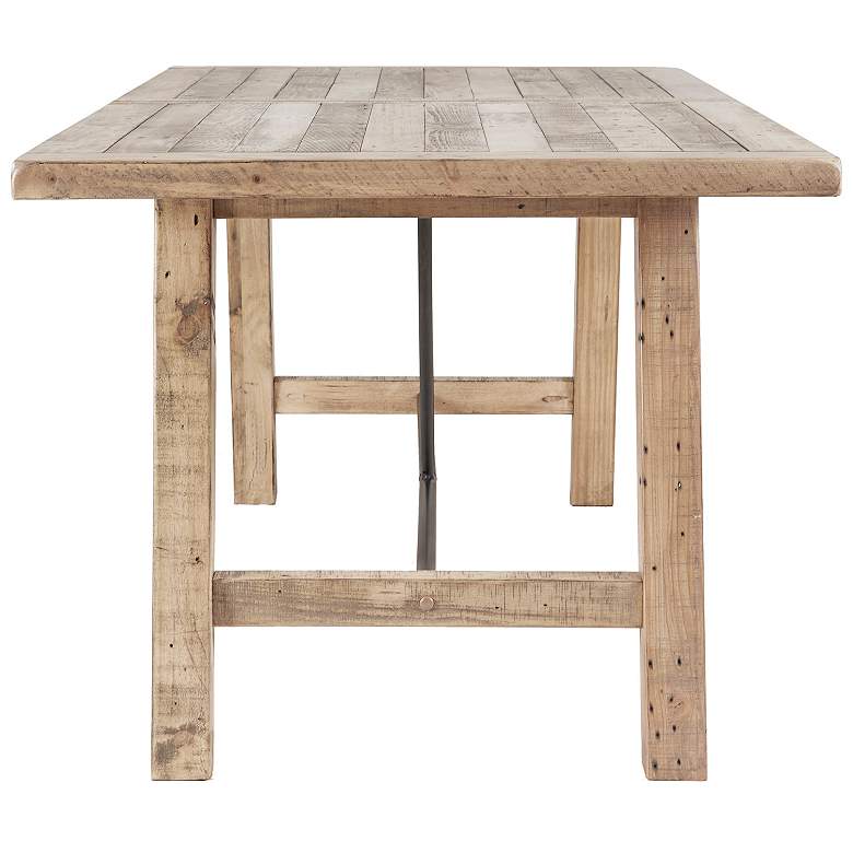 Image 6 INK + IVY Sonoma 72 inchW Weathered Natural Wood Dining Table more views