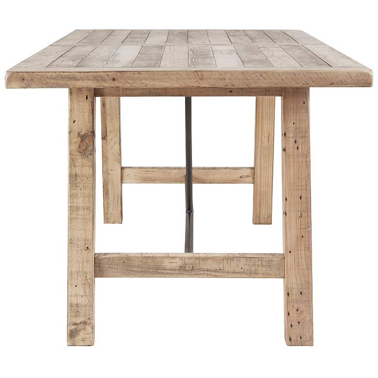 Image 6 INK + IVY Sonoma 72"W Weathered Natural Wood Dining Table more views