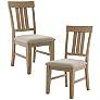 INK + IVY Sonoma Reclaimed Gray Wood Dining Side Chairs Set of 2