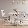 INK + IVY Sonoma Reclaimed White Wood Dining Side Chairs Set of 2