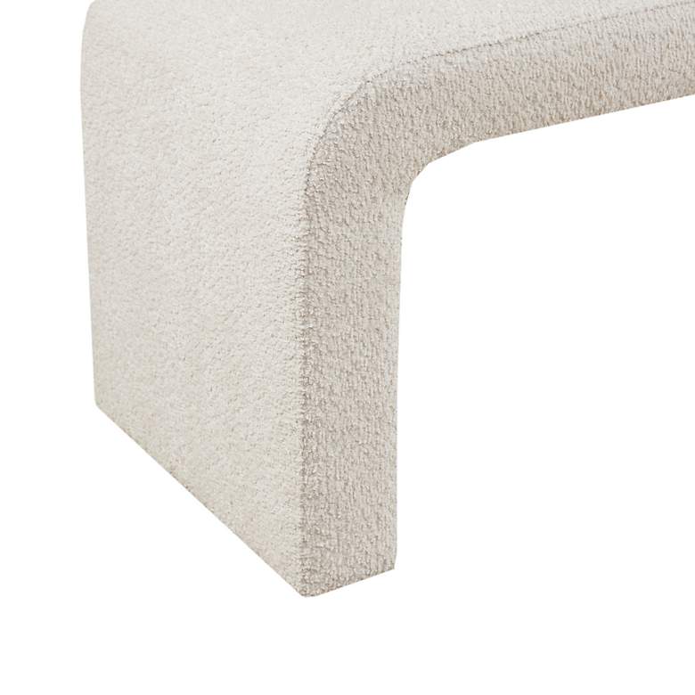 Image 4 INK+IVY Steve 42" Wide Cream Boucle Waterfall Accent Bench more views