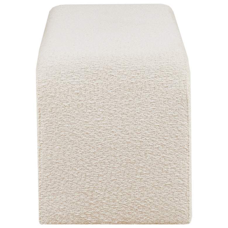 Image 5 INK+IVY Steve 42" Wide Cream Boucle Waterfall Accent Bench more views
