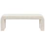 2_INK+IVY Steve 52" Wide Cream Waterfall Accent Bench