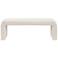 INK+IVY Steve 52" Wide Cream Waterfall Accent Bench