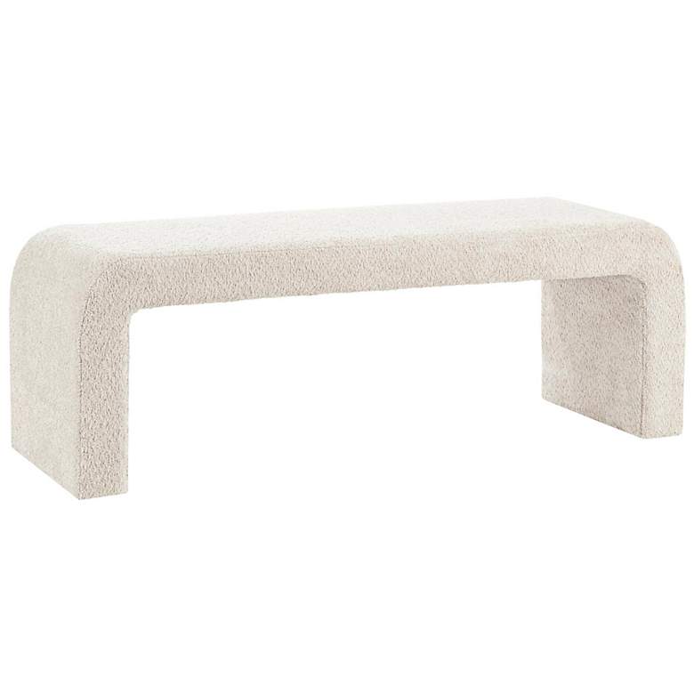 Image 7 INK+IVY Steve 52" Wide Cream Waterfall Accent Bench more views