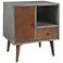 INK + IVY Stinson 24" Wide Mid-Century Wood Storage Nightstand