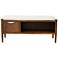 INK+IVY Walnut Brown Arcadia Accent Bench with Storage and Cushion
