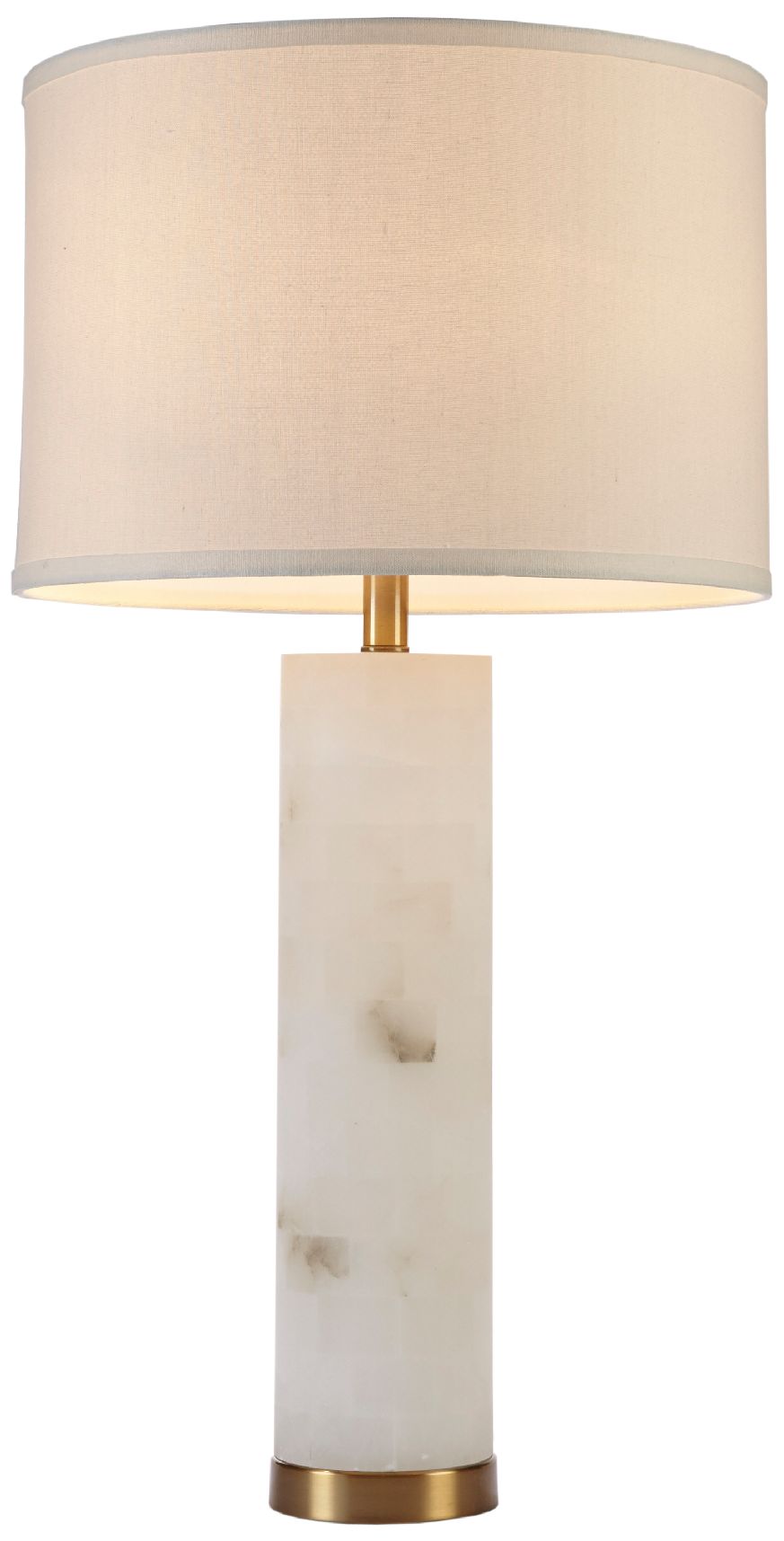 Image 6 INK+IVY White/Gold Prague Alabaster Table Lamp more views