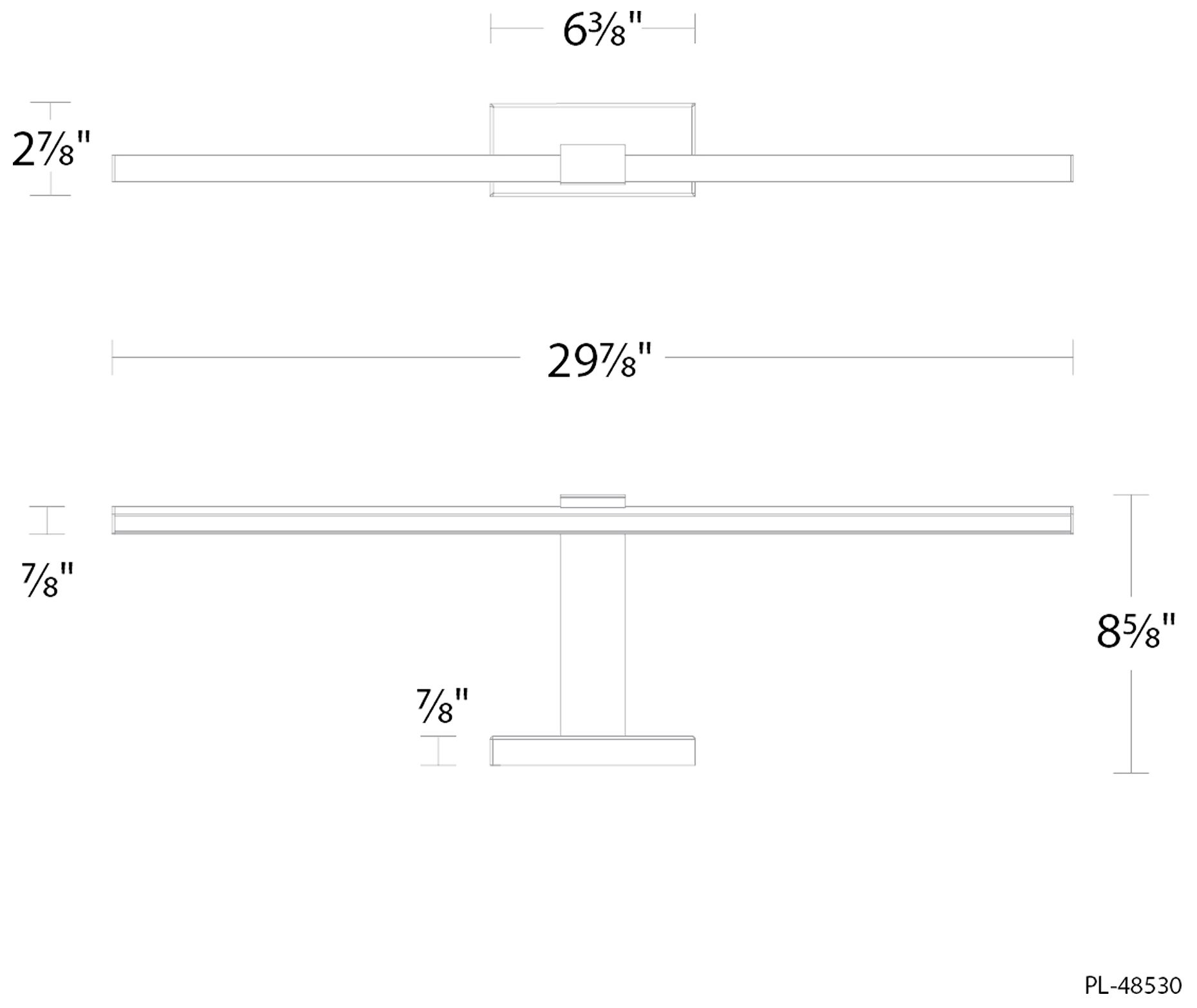 Image 6 Inlet 2.9"H x 30"W 1-Light Picture Light in Black more views