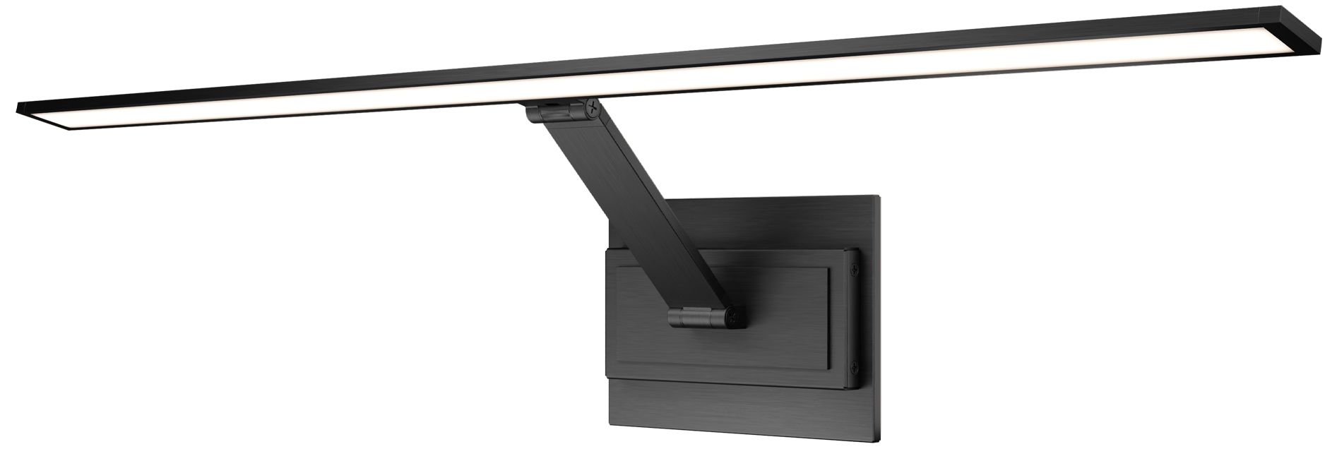 Image 2 Inlet 2.9"H x 30"W 1-Light Picture Light in Black