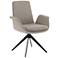Inman Orly Natural and Iron Swivel Desk Chair