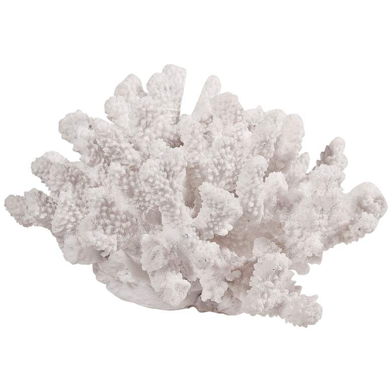 Image 1 Inna White 8 1/4 inch Wide Faux Rising Coral Sculpture