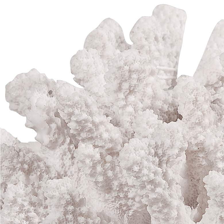 Image 2 Inna White 8 1/4" Wide Faux Rising Coral Sculpture more views
