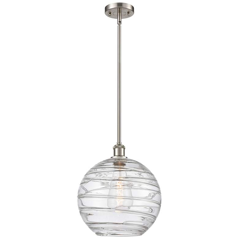 Image 1 Innovations Athens 12 inch Wide Nickel and Cut Glass Mini Pendant