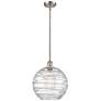 Innovations Athens 12" Wide Nickel and Cut Glass Mini Pendant