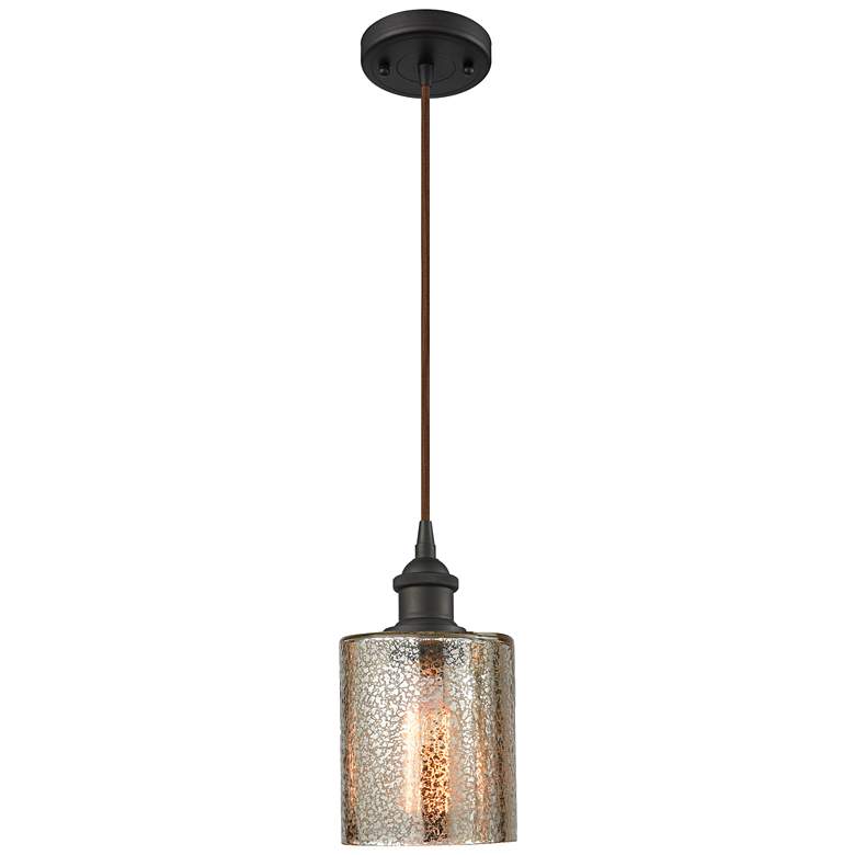 Image 5 Innovations Cobbleskill 5" Wide Bronze and Mercury Glass Mini Pendant more views