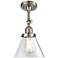 Innovations Large Cone 8" Brushed Nickel Adjustable Ceiling Light