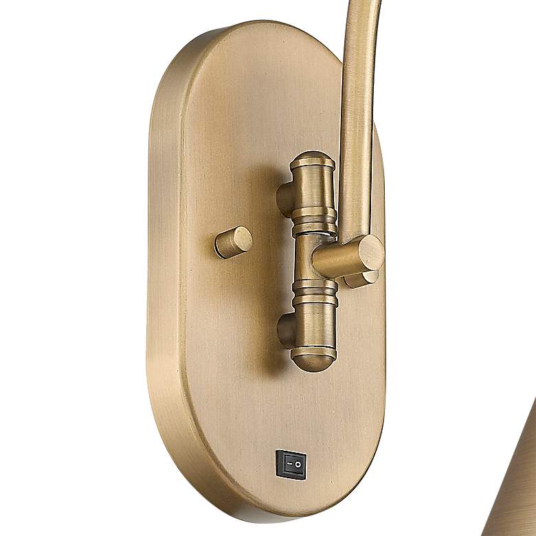 Image 3 Innovations Lighting Appalachian 13" Brushed Brass Metal Wall Sconce more views
