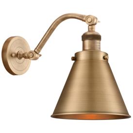 Innovations Lighting Appalachian 8" Wide Brass Bent Arm Wall Light Innovations Lighting Appalachian 8" Wide Brass Bent Arm Wall Light